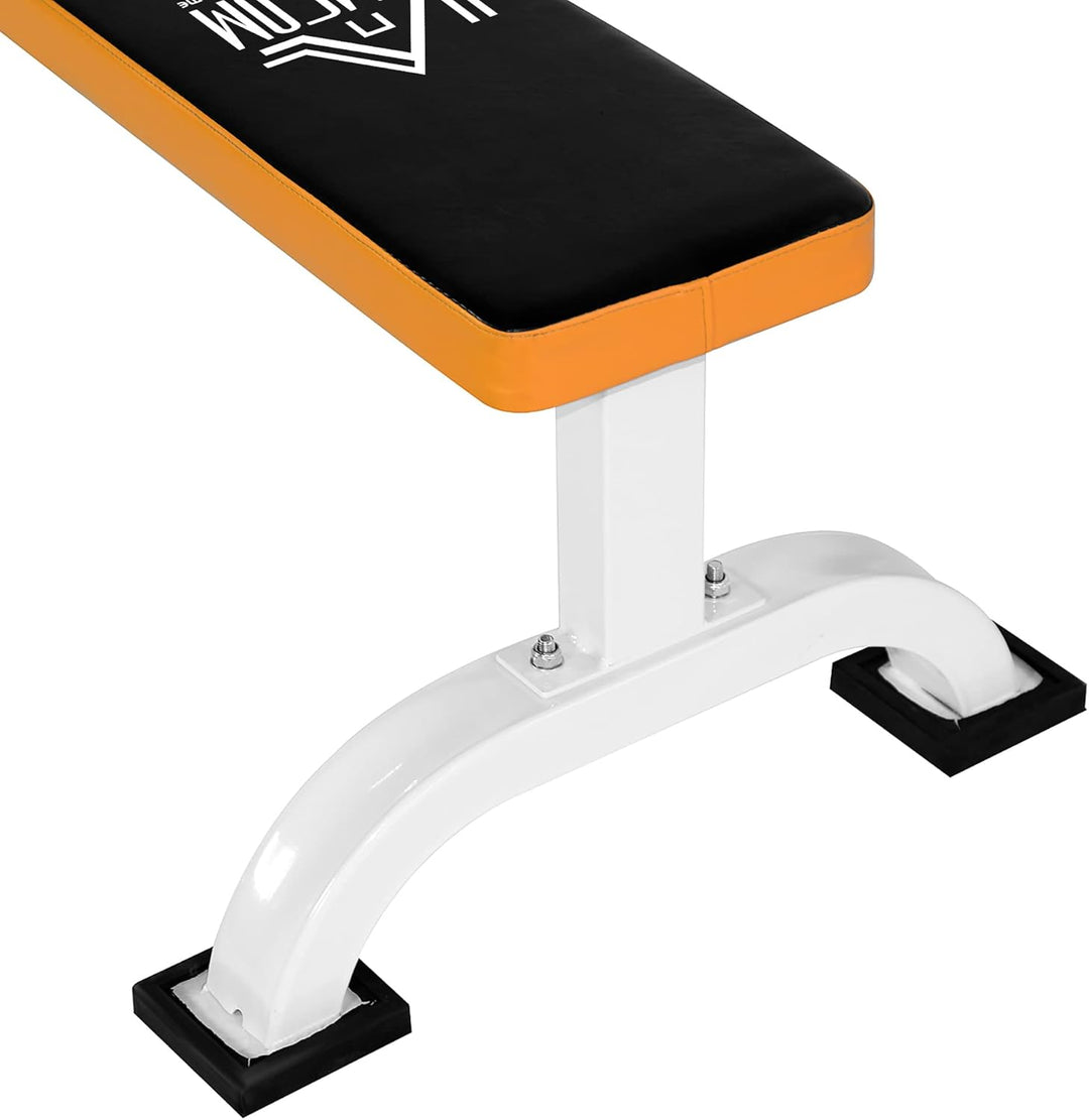 HOMCOM Hantelbank, Flachbank, Fitnessbank, Multifunktion Trainingsbank für zuhause Krafttraining, St