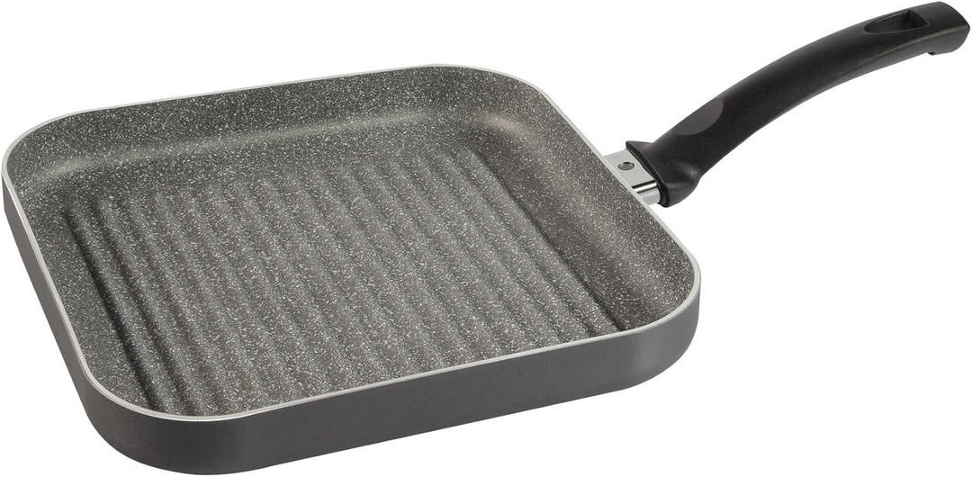 BALLARINI Grillpfanne, antihaftbeschichtet, 27 cm, quadratisch, grau