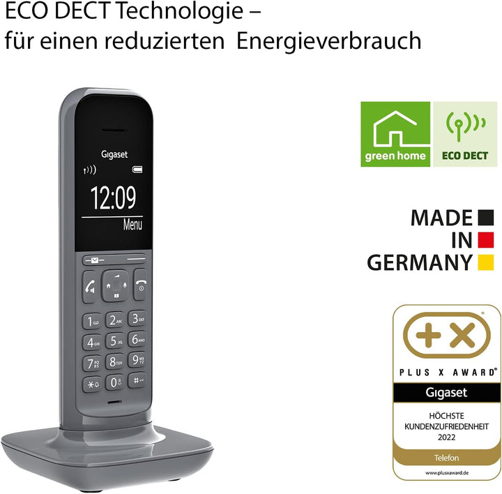 Gigaset CL390HX - Design DECT-Mobilteil mit Ladeschale - Fritzbox-kompatibel - Schnurloses Telefon f