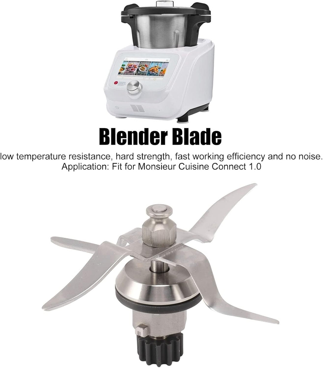 Edelstahl-Mixmesser, 4-Blatt, 12 Zähne, für Monsieur Cuisine Connect 1.0