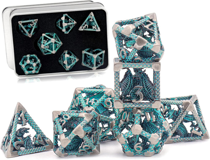 Würfelset Dungeons and Dragons Würfel, ZHOORQI DND Würfel Polyedrische Würfel Set D and D Würfelset