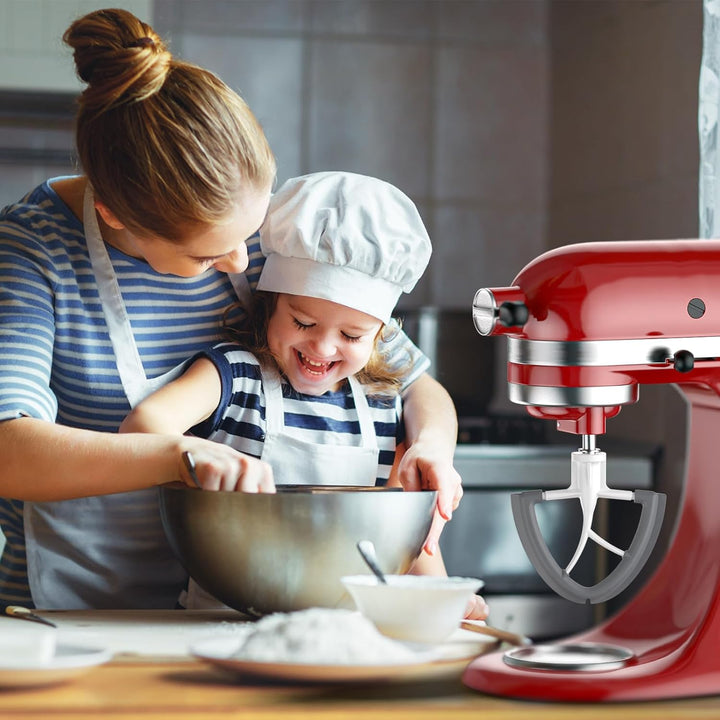 Coolcook Flachrührer Zubehör für Kitchenaid-Mixer, 4,5-5 Quart für Kitchen Aid Stand Mixer Küchenmas