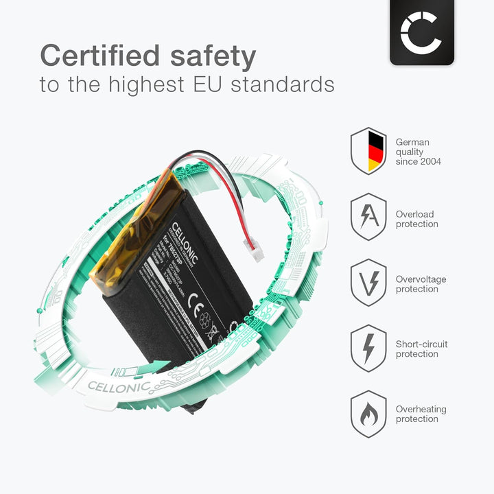 CELLONIC Akku kompatibel mit Tigermedia Tigerbox Touch 3.7V 3900mAh