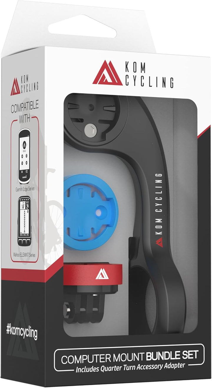 KOM Cycling CM06 Schnellspanner GoPro Computerhalterung für Wahoo und Garmin Fahrradcomputer (Fahrra