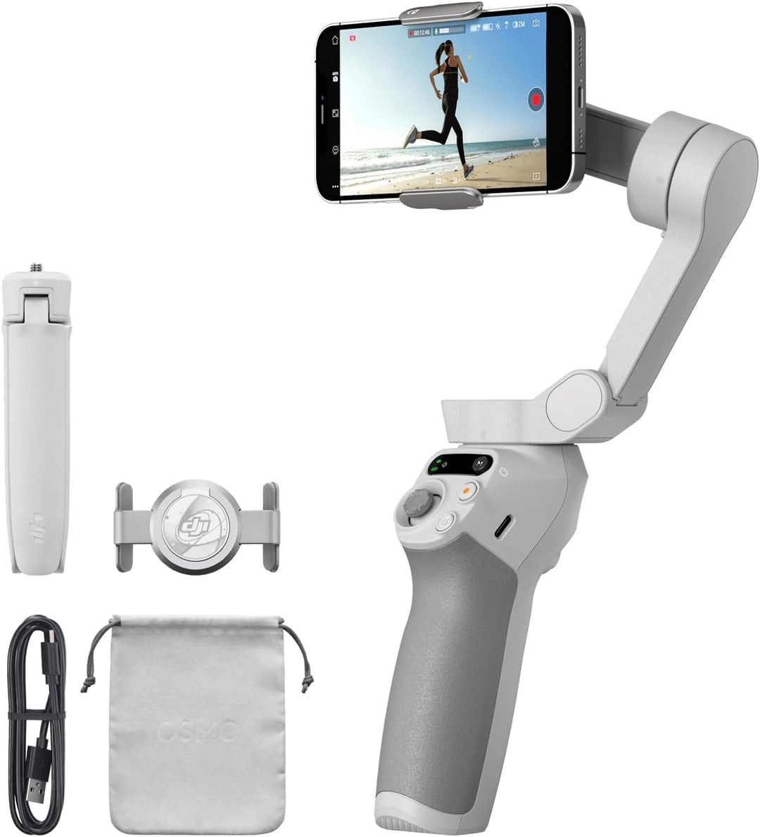 OSMO Mobile SE Smartphone-Gimbal, 3-Achsen-Stabilisierung & OM Magnetische Handyklemme 3 Osmo Mobile