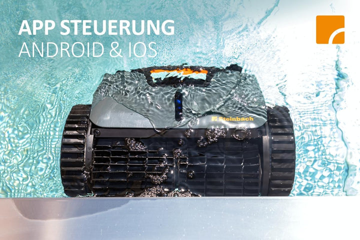 Steinbach Poolrunner SMART RXB 450 – 061502Y – Poolsauger mit App-Steuerung für Pools mit bis zu 40
