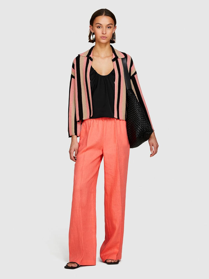 Sisley Damen Pants 38 Rot, 38 Rot