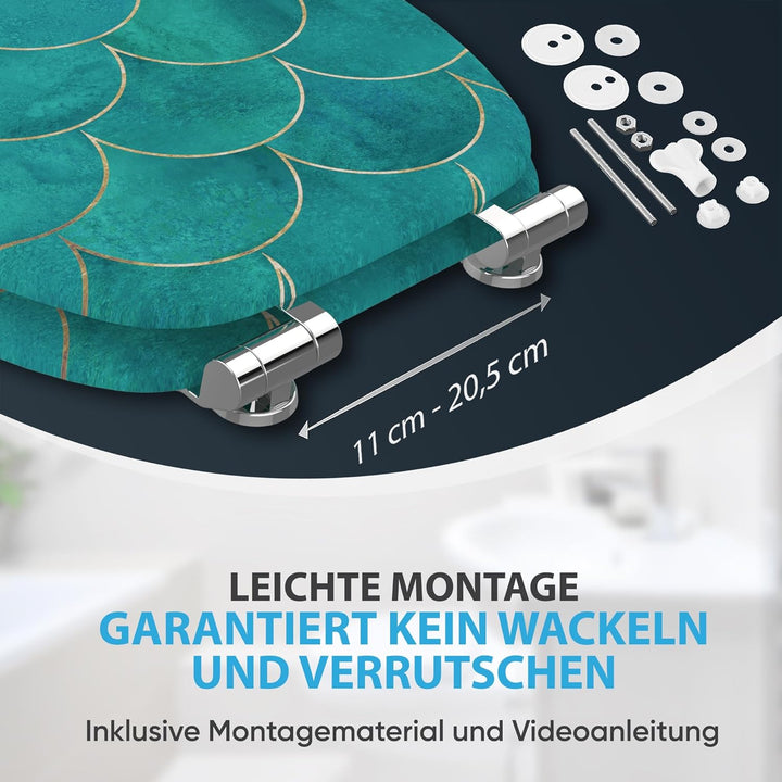 Sanilo WC Sitz mit Absenkautomatik, viele neue Toilettendeckel zur Auswahl, hochwertige Oberfläche,