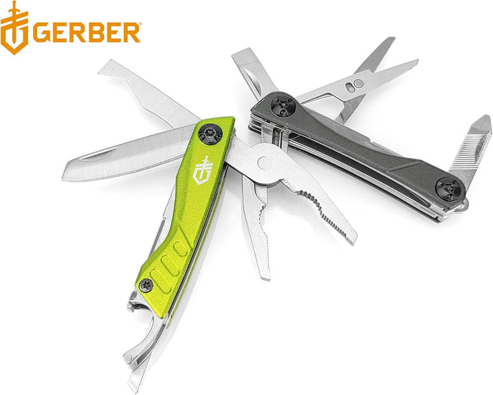 Gerber Multifunktionswerkzeug mit 12 Funktionen, Dime Pocket Multi-tool, Grün, 31-003621 Grün (EU),