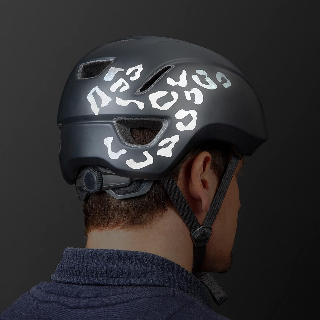 Luxshield Reflektoren Sticker Set - Leopard - für Fahrrad Roller Kinderwagen - Reflektoren Fahrrad -