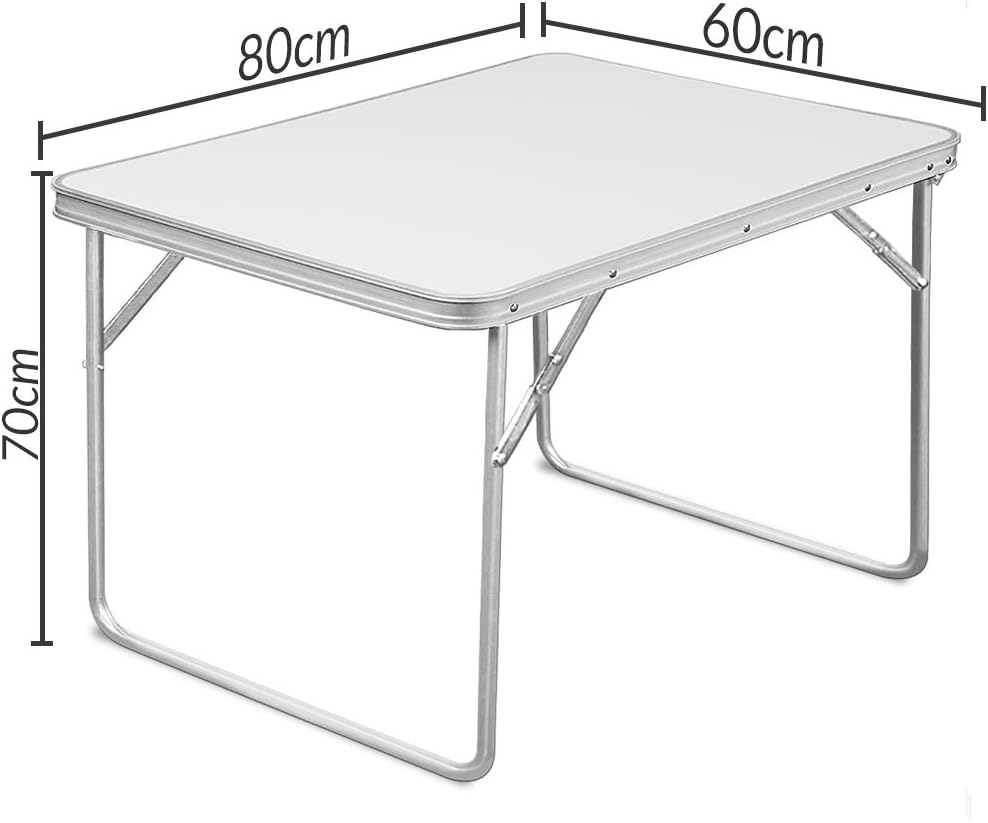 CASARIA® Klapptisch Kofferfunktion Campingtisch Klappbar 80x60cm Gartentisch Esstisch Multifunktions