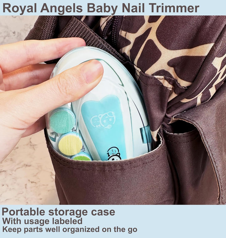 Royal Angels Baby-Nagelfeile 21 in 1, mit zusätzlichen 13 Ersatzwerkzeugen, Baby-Nagel, Baby-Nagelsc