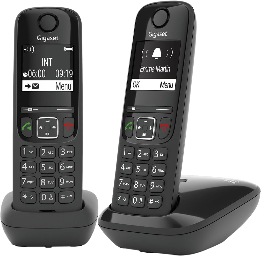 Gigaset AS690 Duo - 2 Schnurlose Telefone - grosses, kontrastreiches Display - brillante Audioqualit