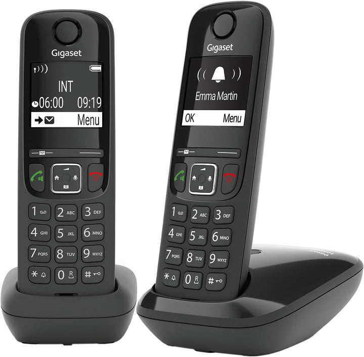 Gigaset AS690 Duo - 2 Schnurlose Telefone - grosses, kontrastreiches Display - brillante Audioqualit