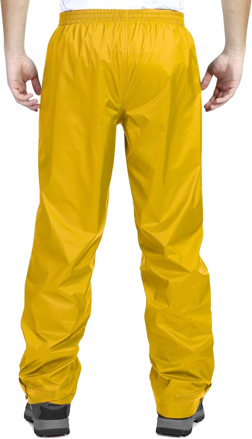 33,000ft wasserdichte Regenhose für Herren Leichte Regenhose Winddichte Outdoorhose zum Wandern Camp