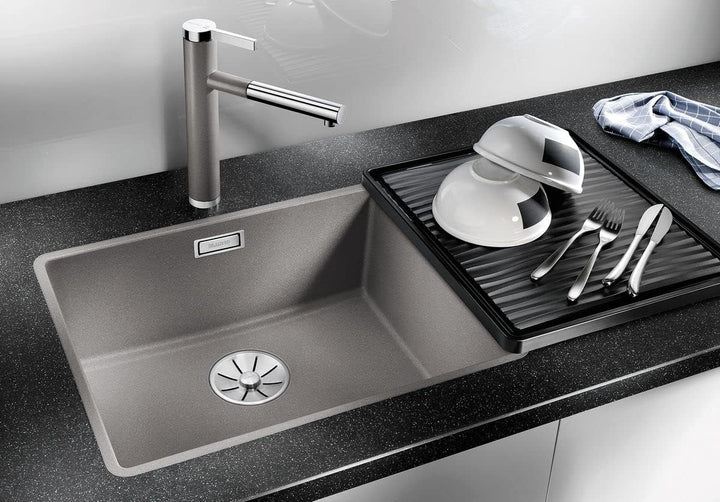 BLANCO SUBLINE 500-F | SILGRANIT schwarz | Einbauart: Flächenbündig | ohne Ablauffernbedienung | 60e