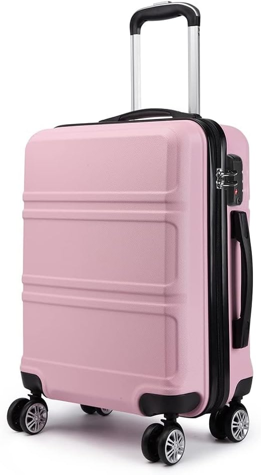 KONO Koffer Trolley Reisekoffer, Pink