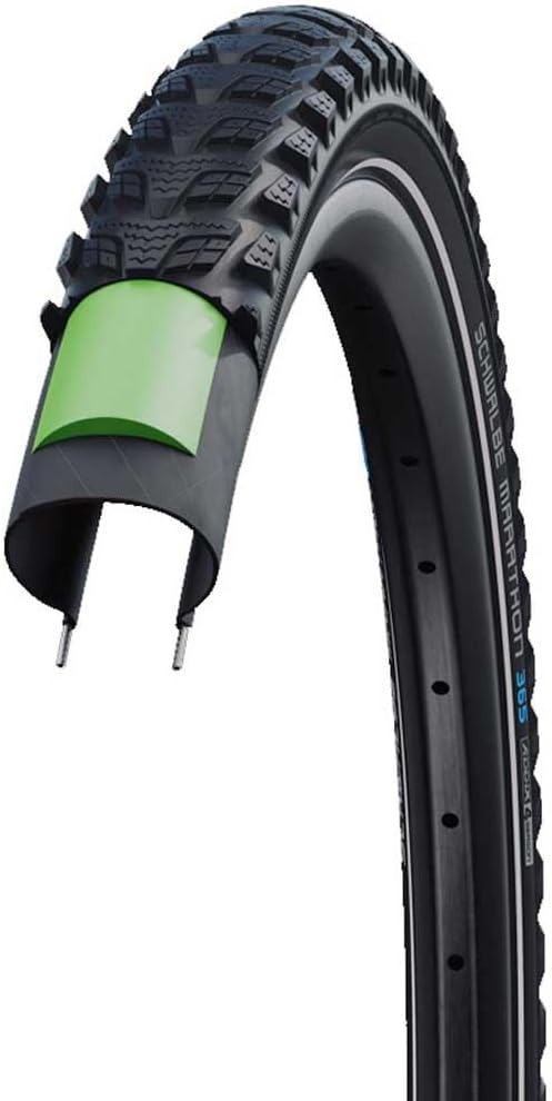 Schwalbe Marathon 365 Performance Drahtreifen // 55-406 (20x2,15') GreenGuard Schwarz, Schwarz
