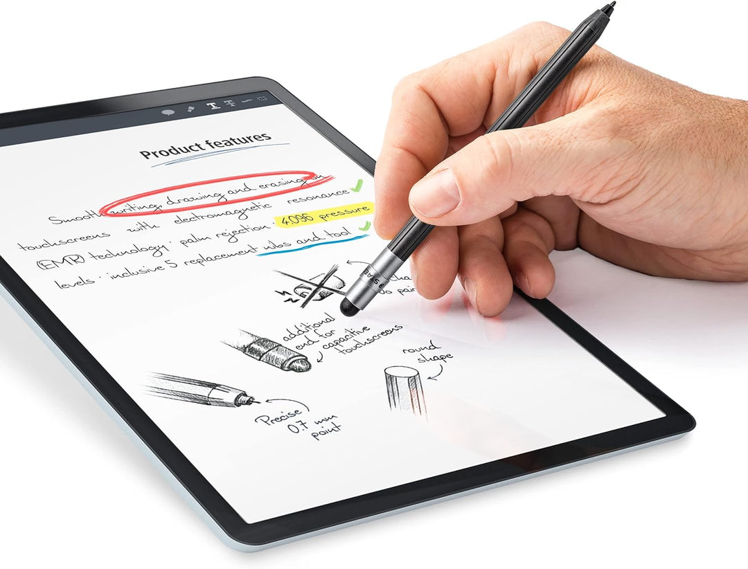 STAEDTLER Noris digital Mini 180M 22 Set, ein 2 in 1 Stylus-Eingabestift für digitales Schreiben und