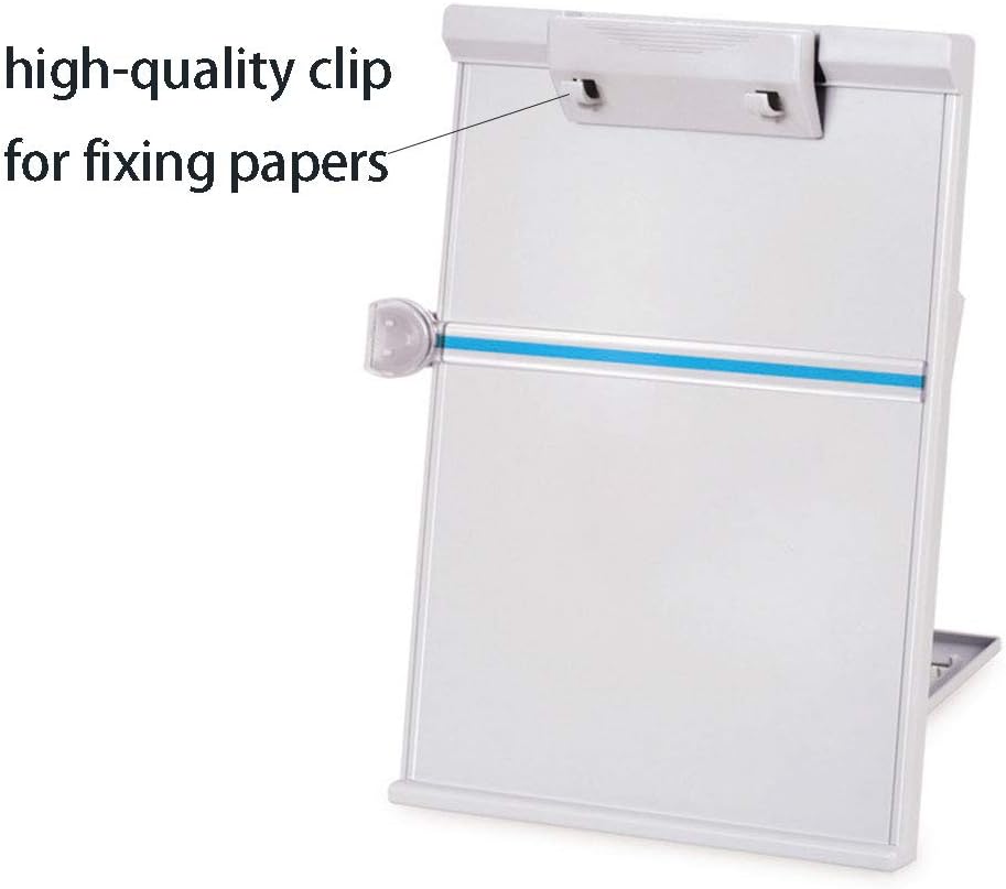 Desktop Kopierhalter Einstellbar Faltbar A4 Dokument Copyholder mit Linienführung Buchständer Studen