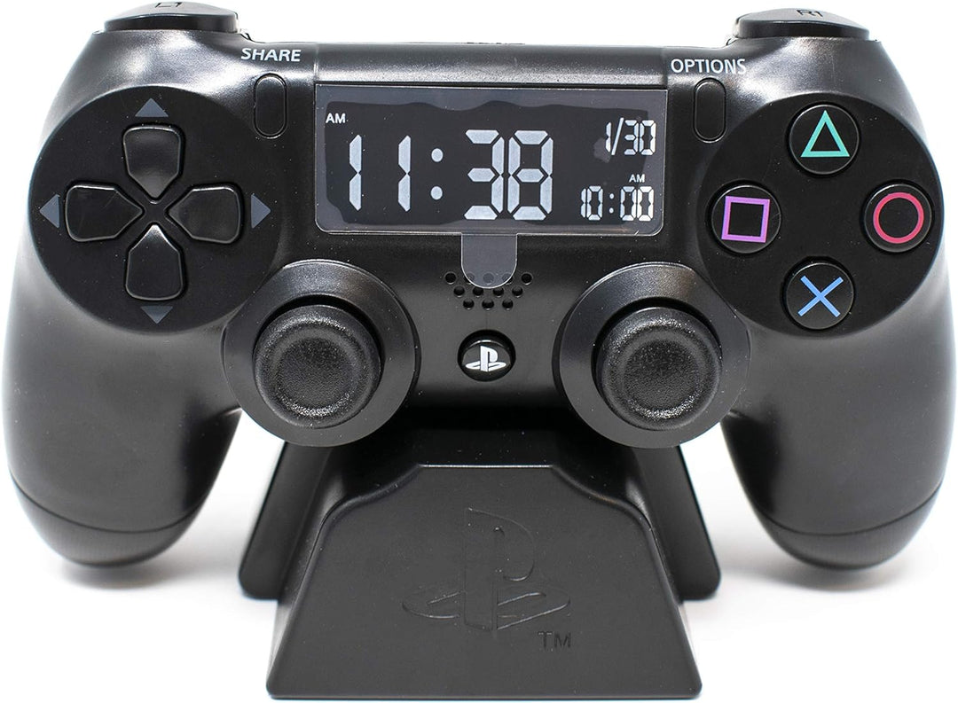 Paladone Digital Wecker LCD | PS4 Dualshock Controller Design | Verwenden Sie die Tasten, um Uhrzeit