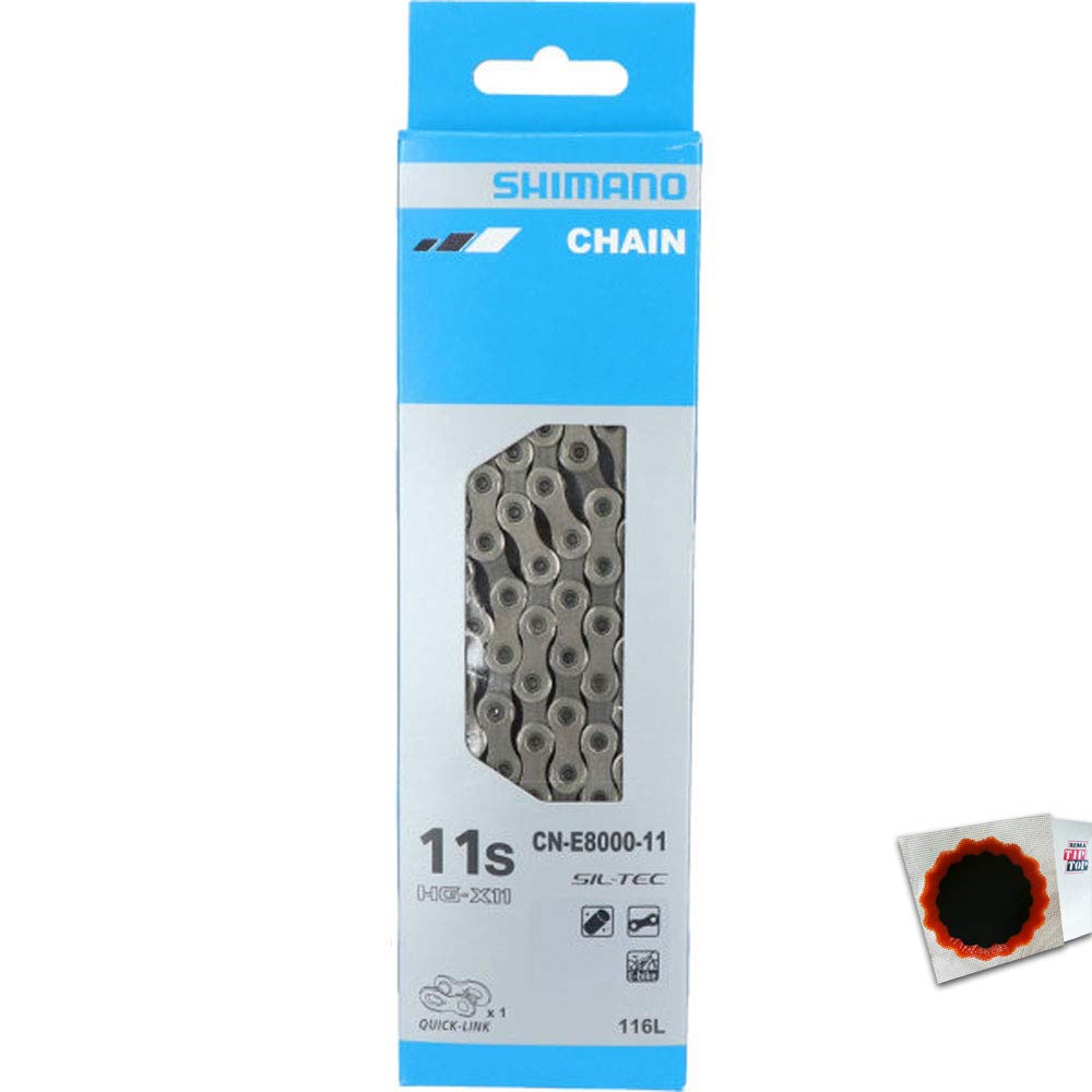 SHIMANO E-Bike-Kette CN-E8000 11-Fach 116 Glieder Kettenschloss 1 STK. Fahrrad