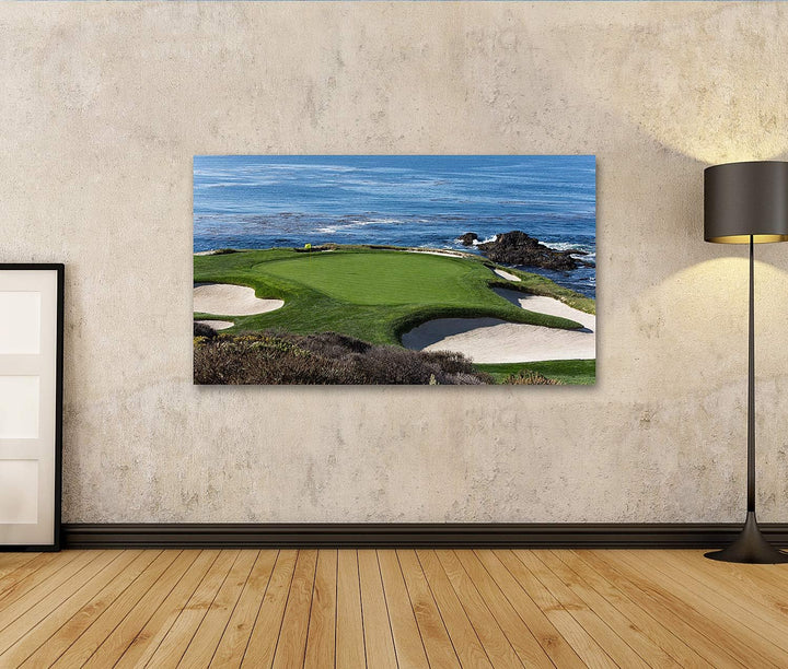 islandburner Bild auf Leinwand EIN Blick Auf Loch 7 Am Pebble Beach Golf Links Monterey Kalifornien
