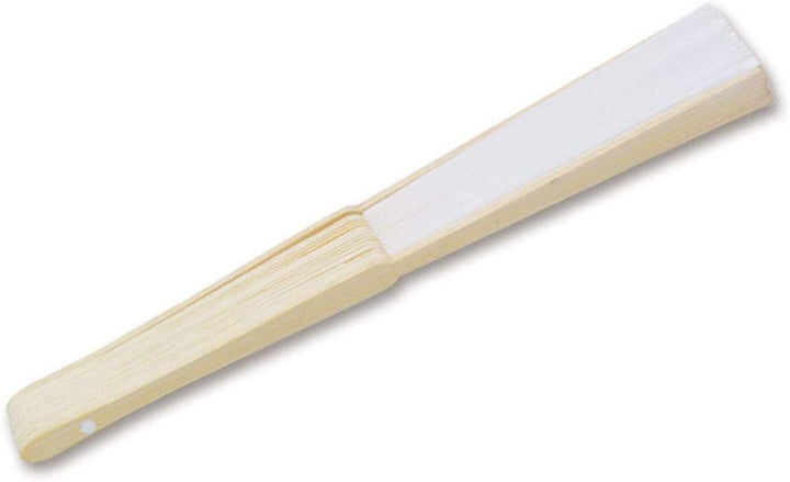Handfächer aus weissem Papier und Bambus für Hochzeiten (Weiss, 50 Handfächer) Weiss 50 Handfächer,