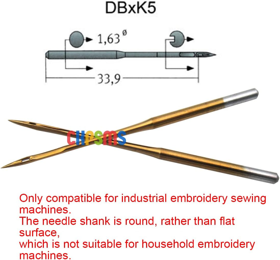 Groz-Beckert Nadeln – 100 Stück Groz Beckert DBXK5 SAN1 GEBEDUR Titanium beschichtete Industriell St