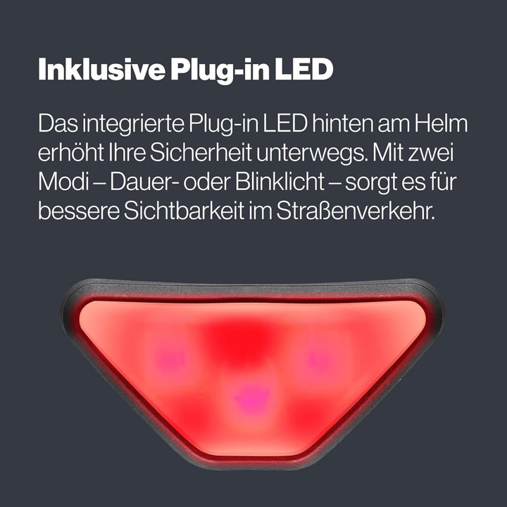 uvex urban planet LED - nachhaltiger Fahrradhelm für Damen und Herren cloud matt 58-61 cm, cloud mat