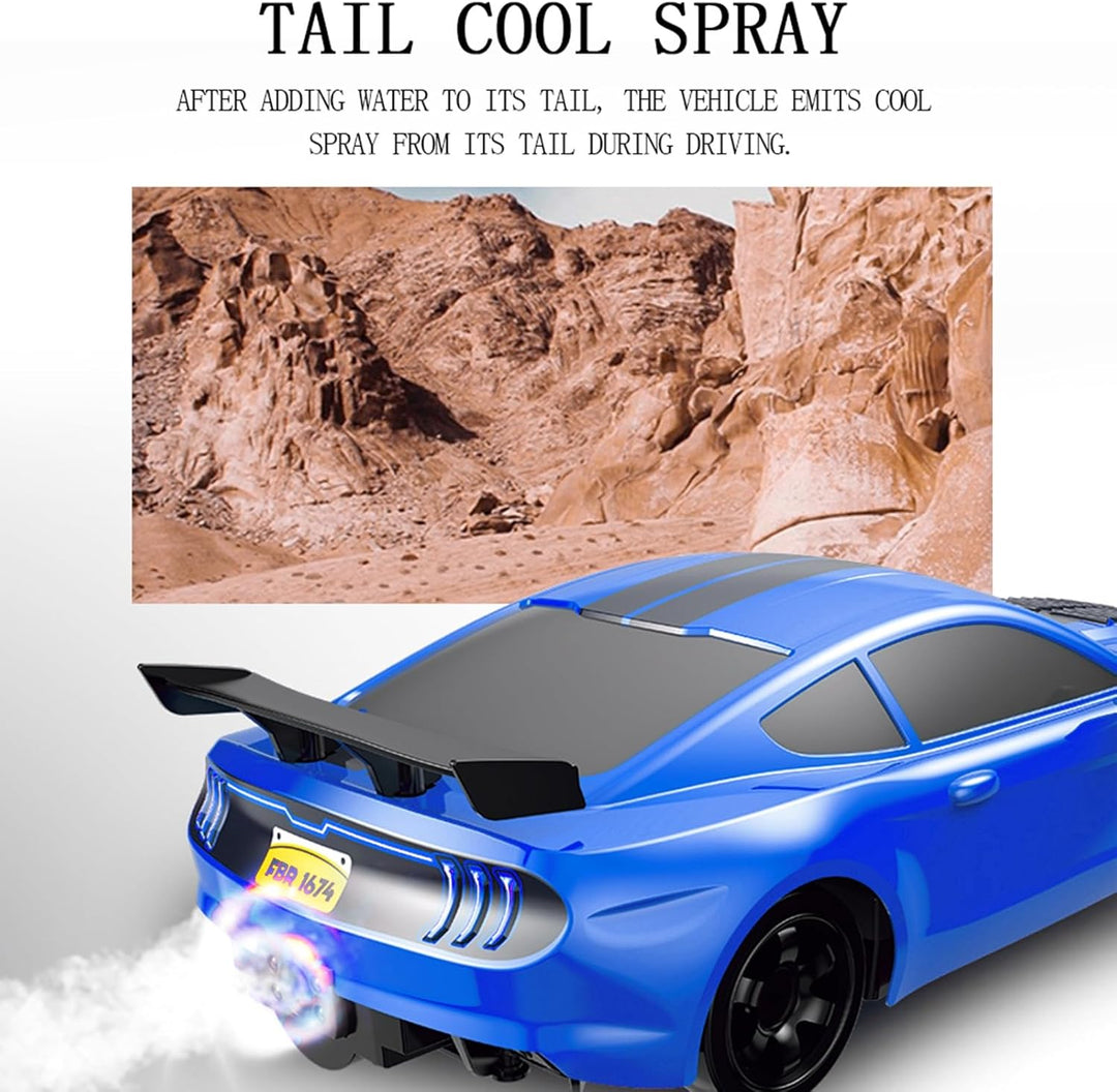 BuyWeek Ferngesteuertes Auto, 1:16 RC Drift Auto Spielzeug Simulation Allradfahrzeug Rennauto mit LE