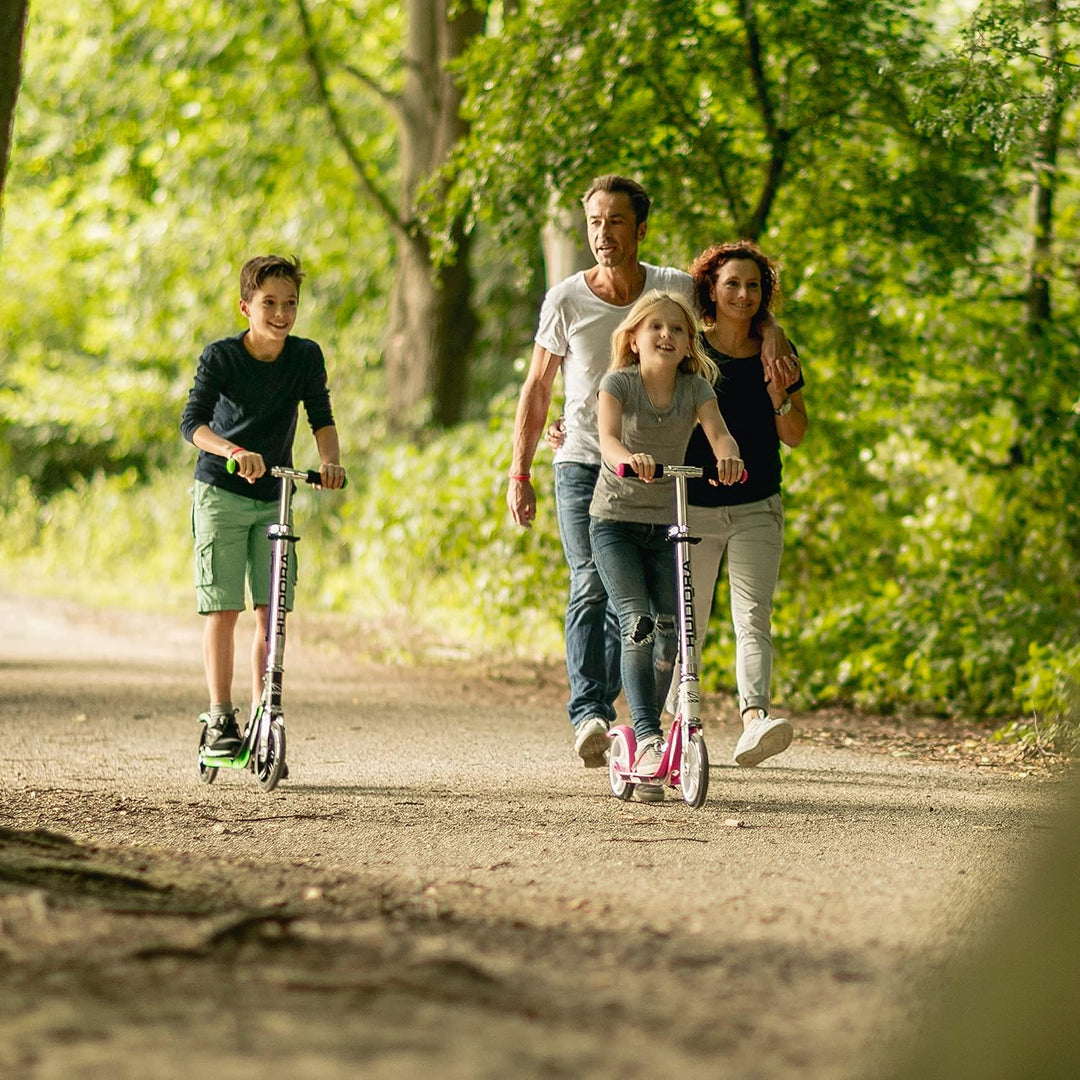 HUDORA BigWheel 125 Scooter - Sicherer & hochwertiger Aluminium-Roller für Kinder - Höhenverstellbar