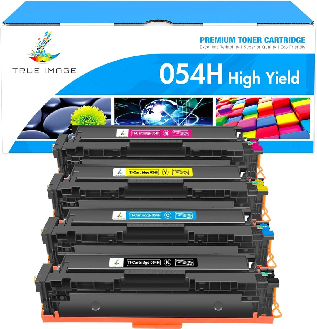 TRUE IMAGE Kompatibel Tonerkartusche als Ersatz für Canon 054H 054 Toner i-SENSYS MF645Cx MF643Cdw M