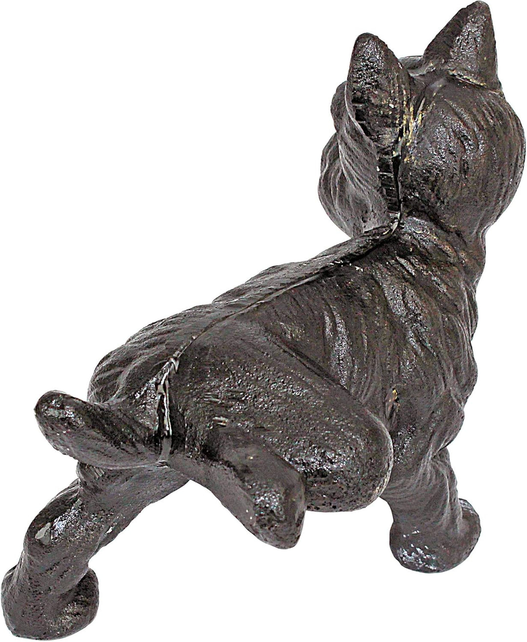 Design Toscano Unartiger pinkelnder Scotty, Buchstütze und Türstopper Frecher pinkelnder Hund, Frech