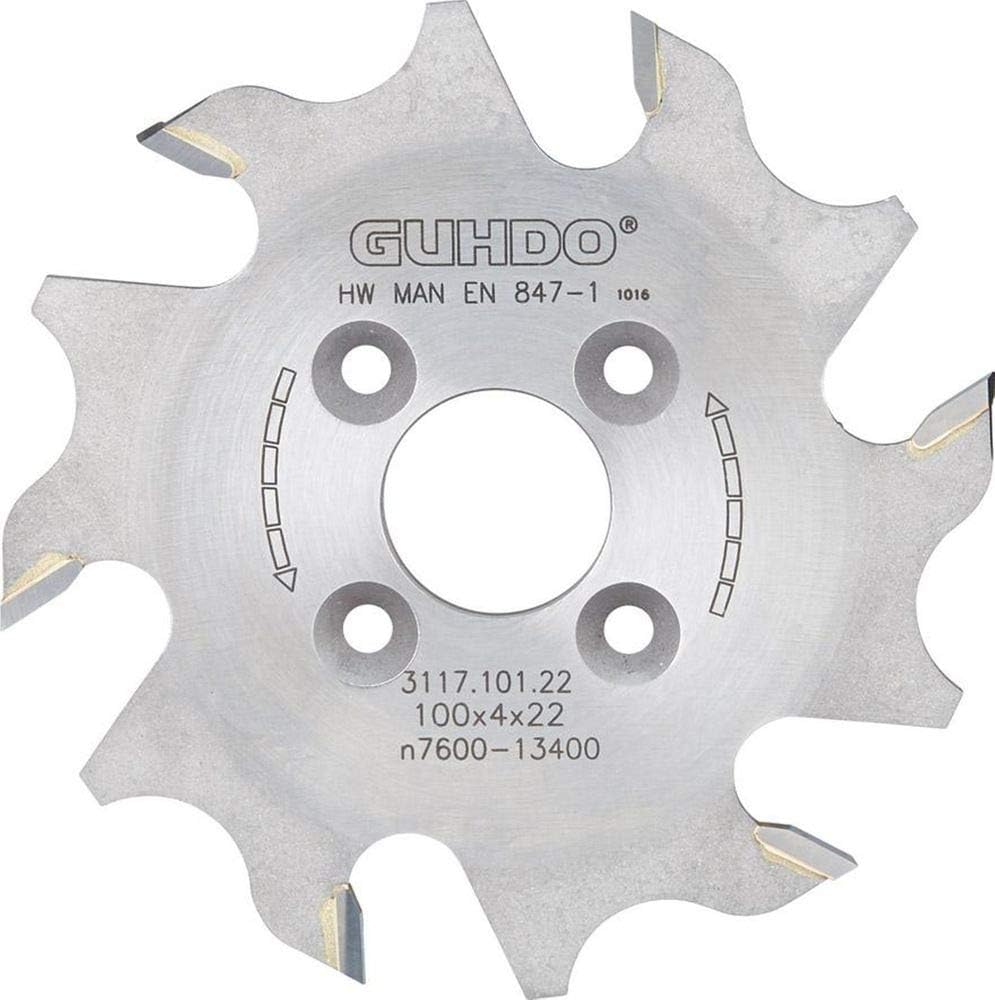 Format 4030289152196 – lamellen-nutfraeser HW 100 x 4.0 x 22 mm Z6 Guhdo
