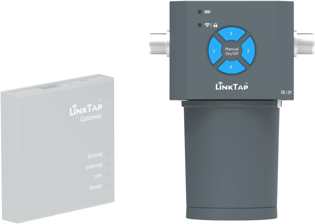 LinkTap 4-Zonen Indoor/Outdoor Smart Bewässerungssteuerung - Erfordert Gateway - Batteriebetrieben,