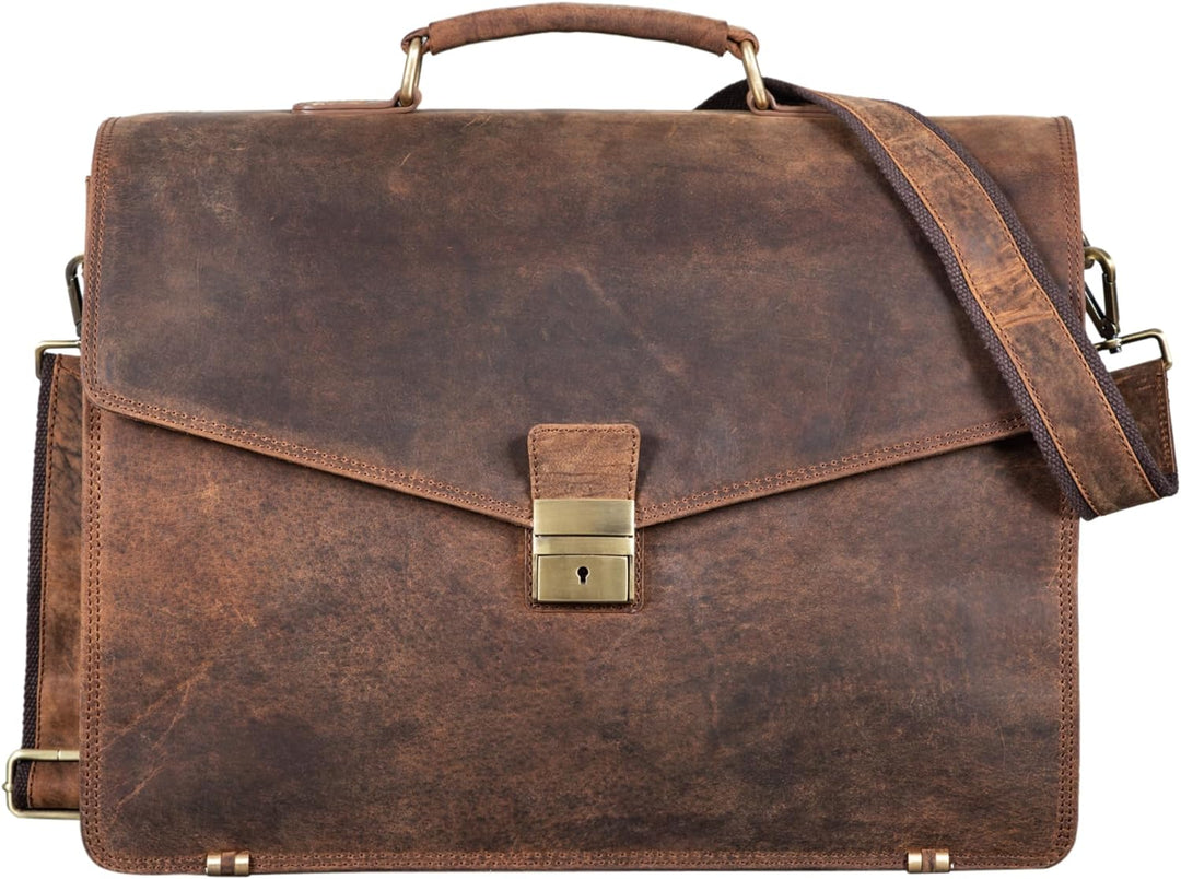 STILORD 'Morpheus' Aktentasche Leder Gross Herren XXL Businesstasche riesige Lehrertasche mit Laptop