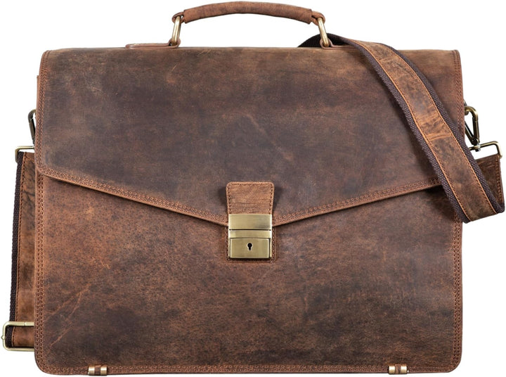 STILORD 'Morpheus' Aktentasche Leder Gross Herren XXL Businesstasche riesige Lehrertasche mit Laptop