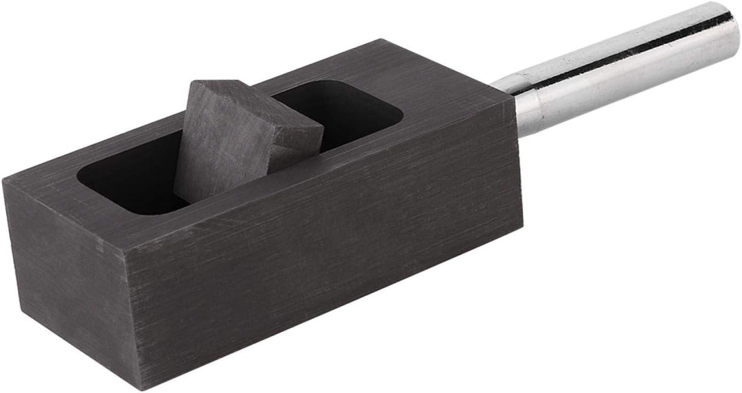 Gold Silber Graphit Barren Form Schmelztiegel zum Schmelzen Giessen Raffinieren mit Metallstange(0.5