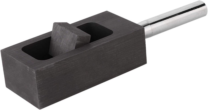 Gold Silber Graphit Barren Form Schmelztiegel zum Schmelzen Giessen Raffinieren mit Metallstange(0.5