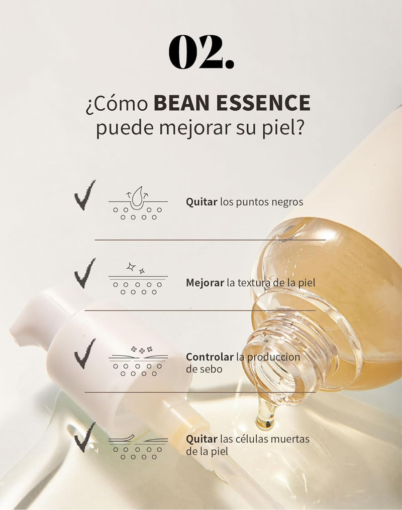 [mixsoon] Bean Essence 50ml - EWG Green Grade, Mild Facial Serum, K-beauty