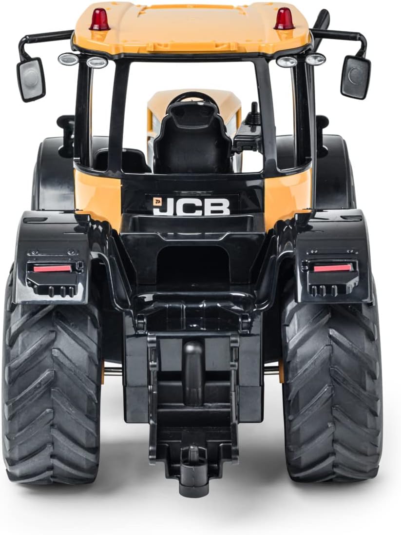 CARSON 500907653 - 1:16 RC Traktor JCB 2.4G 100% RTR - Ferngesteuertes Fahrzeug, Traktor mit Funktio