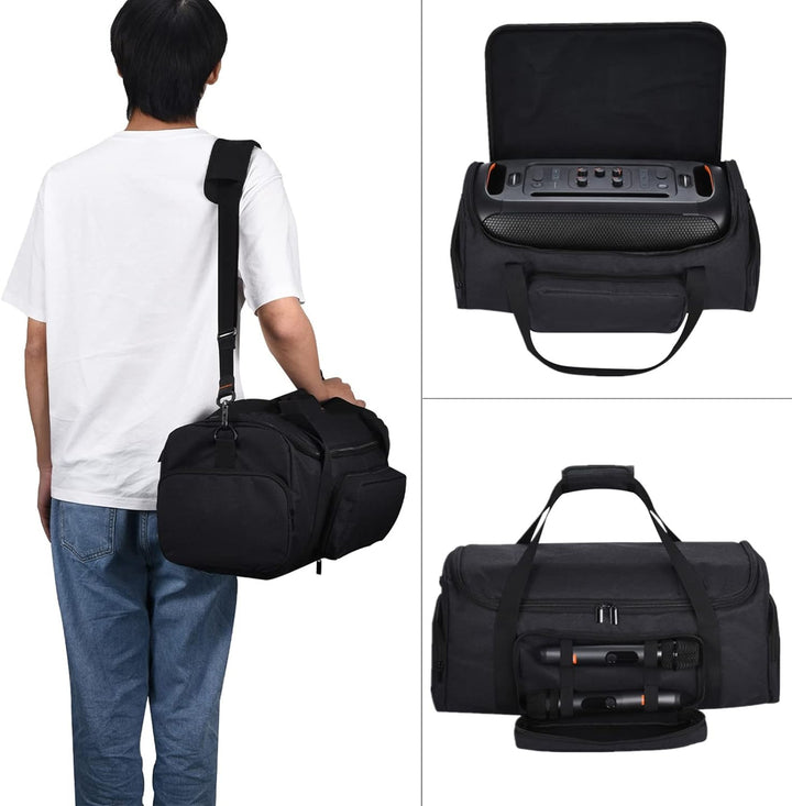 Yaowanguan Hülle Tragetasche Umhängetasche mit zusätzlichen Aufbewahrungstaschen für JBL PartyBox On