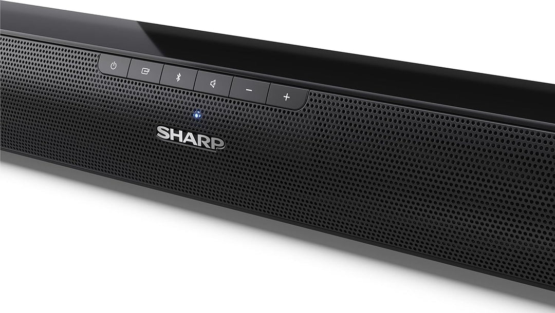 SHARP HTSB100 2.0 Soundbar 75W (USB, Bluetooth, HDMI, Optisch, AUX-In (3,5mm), Breite: 80cm), schwar