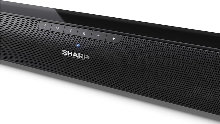 SHARP HTSB100 2.0 Soundbar 75W (USB, Bluetooth, HDMI, Optisch, AUX-In (3,5mm), Breite: 80cm), schwar