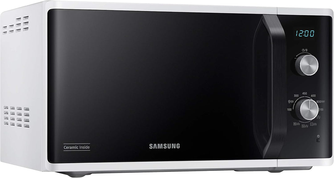 Samsung Microonde MG23K3614AW Mikrowellenofen, 23 Liter, 800 W, Grill 1100 W,