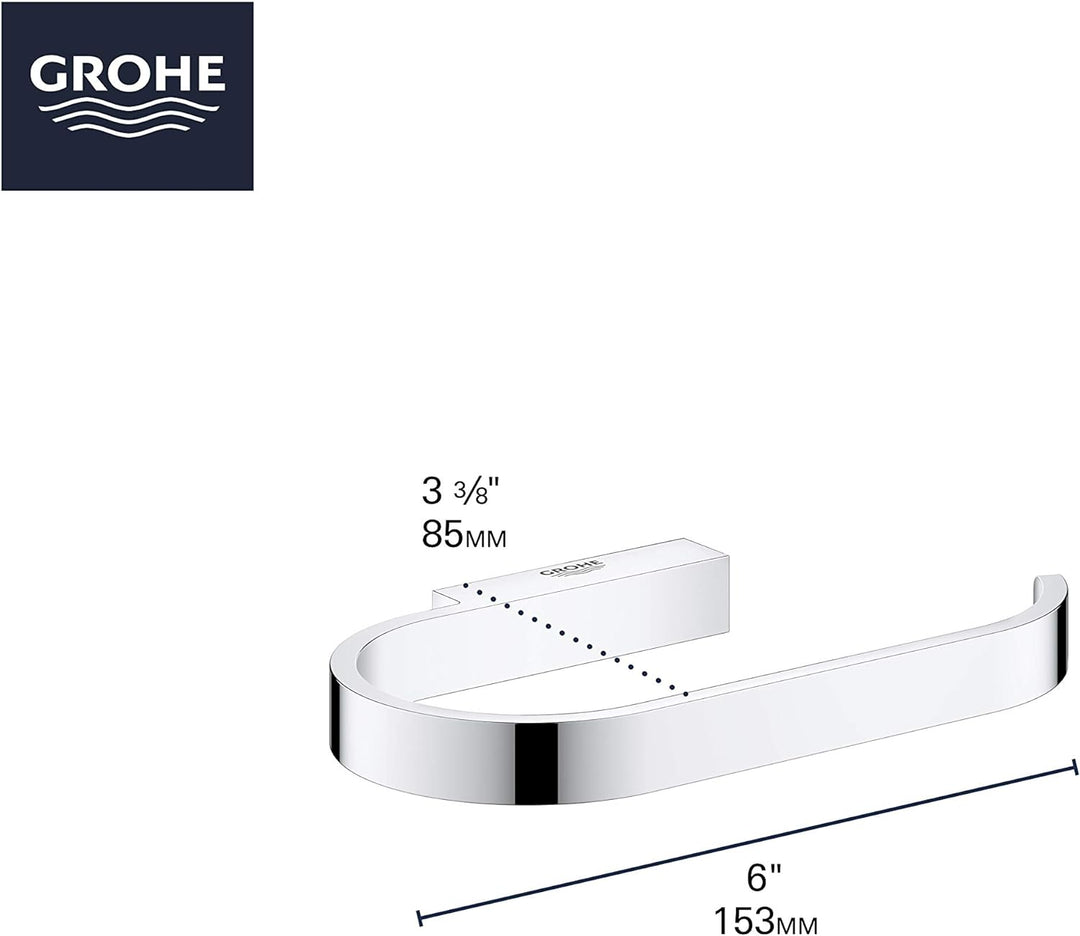 Grohe Toilettenpapierhalter, poliertes Nickel, Standard. Einzigartiges,Elegante Nickel Poliert, Einz