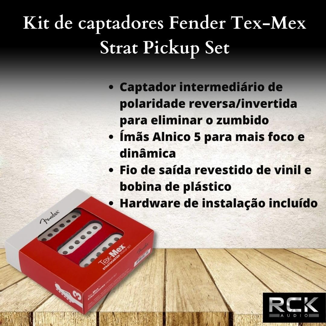 Fender Tex-Mex™ Strat® Tonabnehmer, (3) Tex Mex Traditionell, Tex Mex Traditionell
