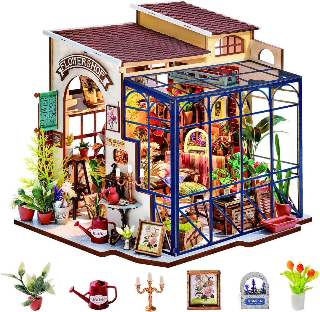 Rolife DIY Miniatur Haus Puppenhaus Kit HolzHaus Modell für Mädchen und Jungen Kinder 14+ Jahre Alt