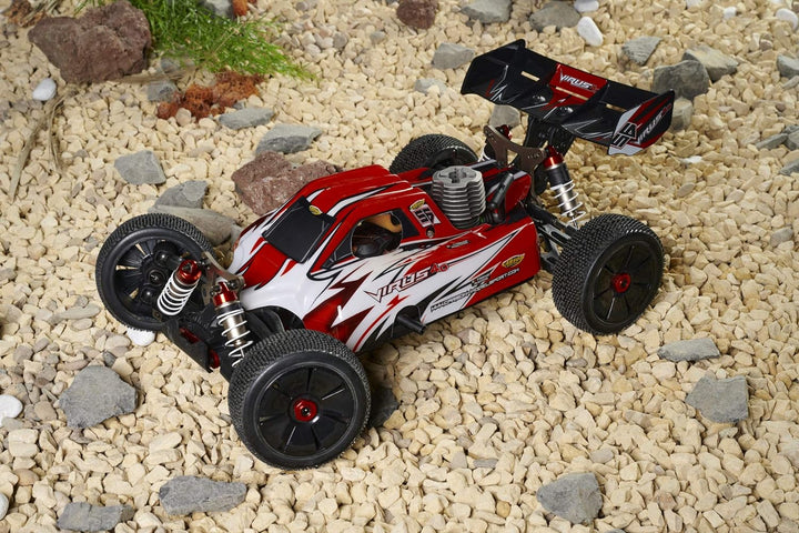 Carson 500204031 Buggy Virus 4.0 1:8 V21 – RC Verbrenner, 1.9 PS, 4WD, bis zu 65 km/h schnell, Offro